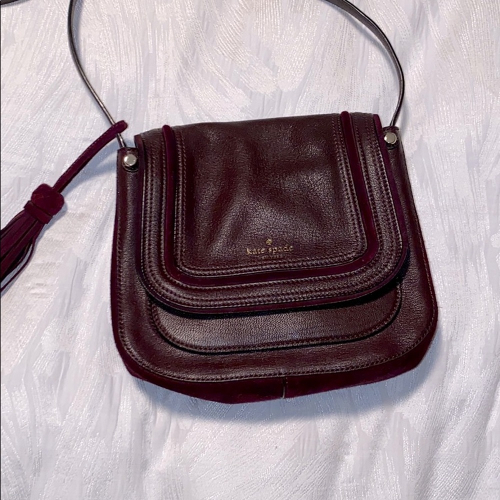 Beautiful burgundy Kate Spade crossbody bag